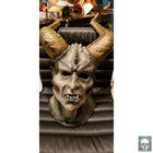Krampus Full Head Latex Mask with Horns