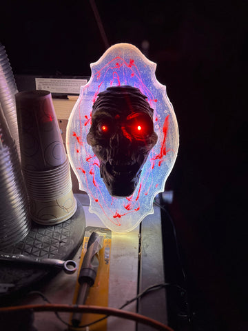 Zombie w/Flickering Eyes Gauges and LED Lights Drop Dead Design Studios 