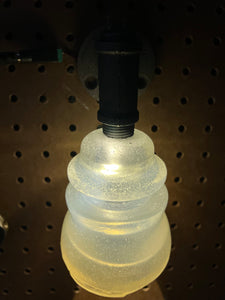 Vintage Insulator LED Flickering Light Gauges and LED Lights Drop Dead Design Studios Warm White Black 