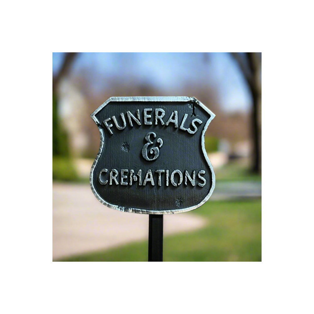 Single Sided Realistic Funeral No Parking Sign Drop Dead Design Studio ...