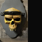 Vampire Skull Sconce with LED Flickering Light Gauges and LED Lights Drop Dead Design Studios 