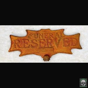 Funeral Reserved Double Sided Sign