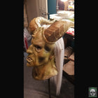 Krampus Full Head Latex Mask with Horns