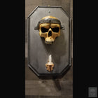 Skull and Flickering LED Candle Light