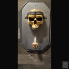 Skull and Flickering LED Candle Light