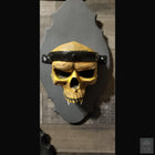 Vampire Skull Sconce with LED Flickering Light Gauges and LED Lights Drop Dead Design Studios 