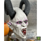 White Demon Latex Half Mask Latex Masks Drop Dead Design Studios 