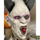 White Demon Latex Half Mask Latex Masks Drop Dead Design Studios 